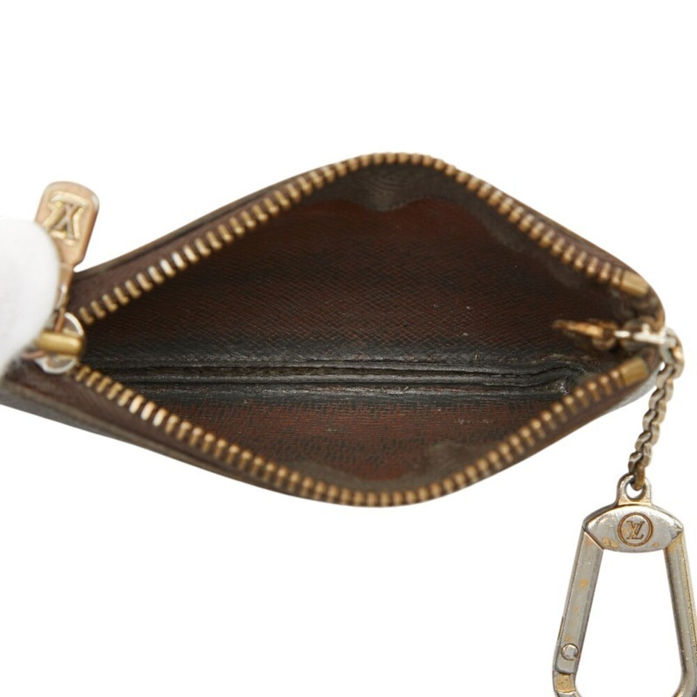 Louis Vuitton Monogram Pochette Clé Wallet/Coin Purse M62650 Brown Leather Wo... - Picture 9 of 9